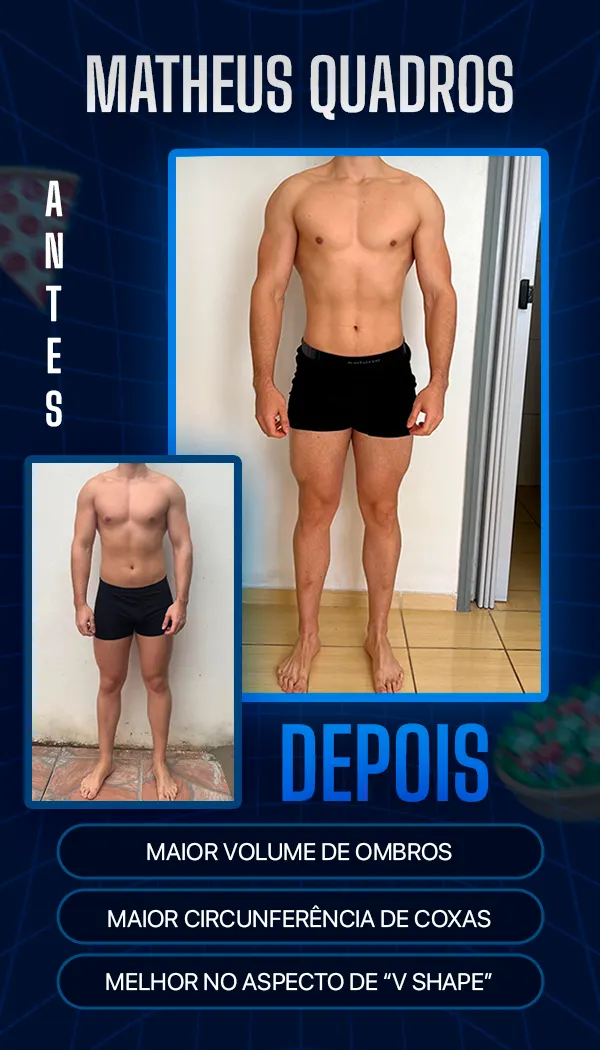 Antes e depois de aluno do BM Team