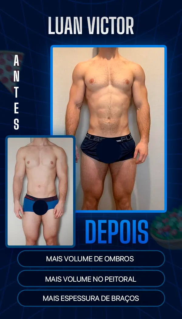 Antes e depois de aluno do BM Team