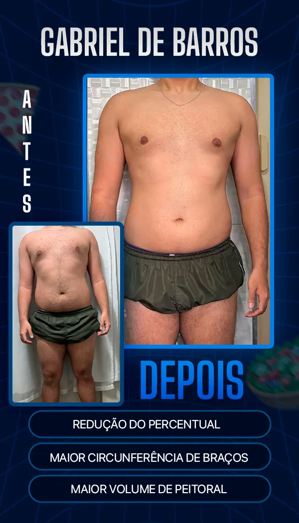 Antes e depois de aluno do BM Team