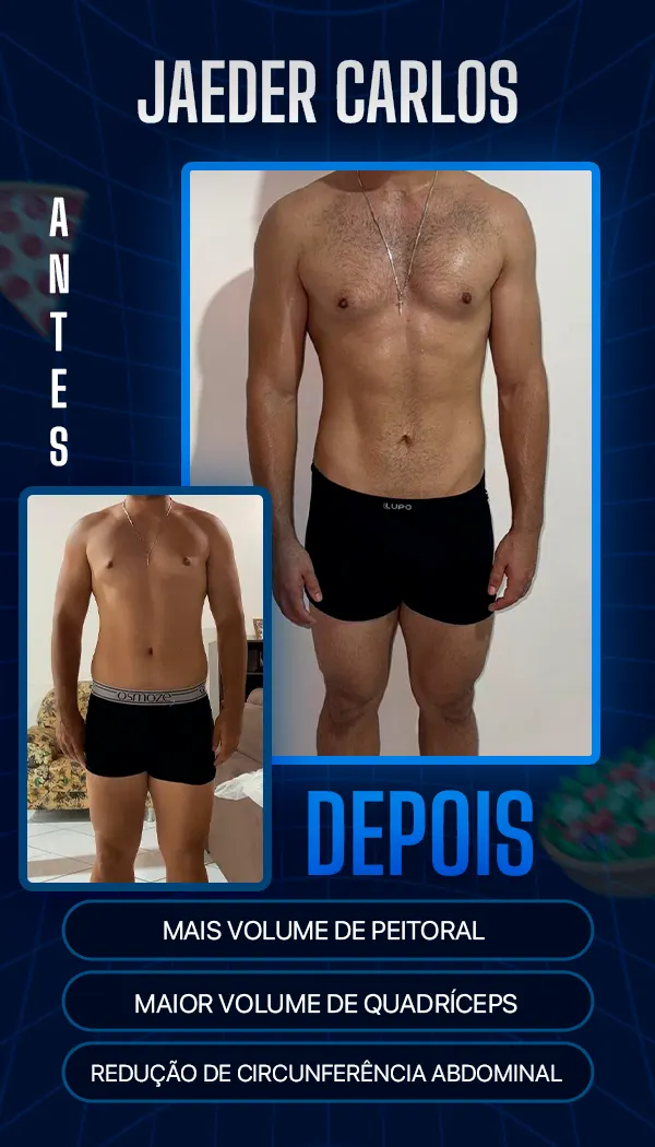 Antes e depois de aluno do BM Team