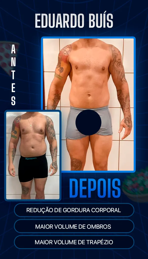 Antes e depois de aluno do BM Team