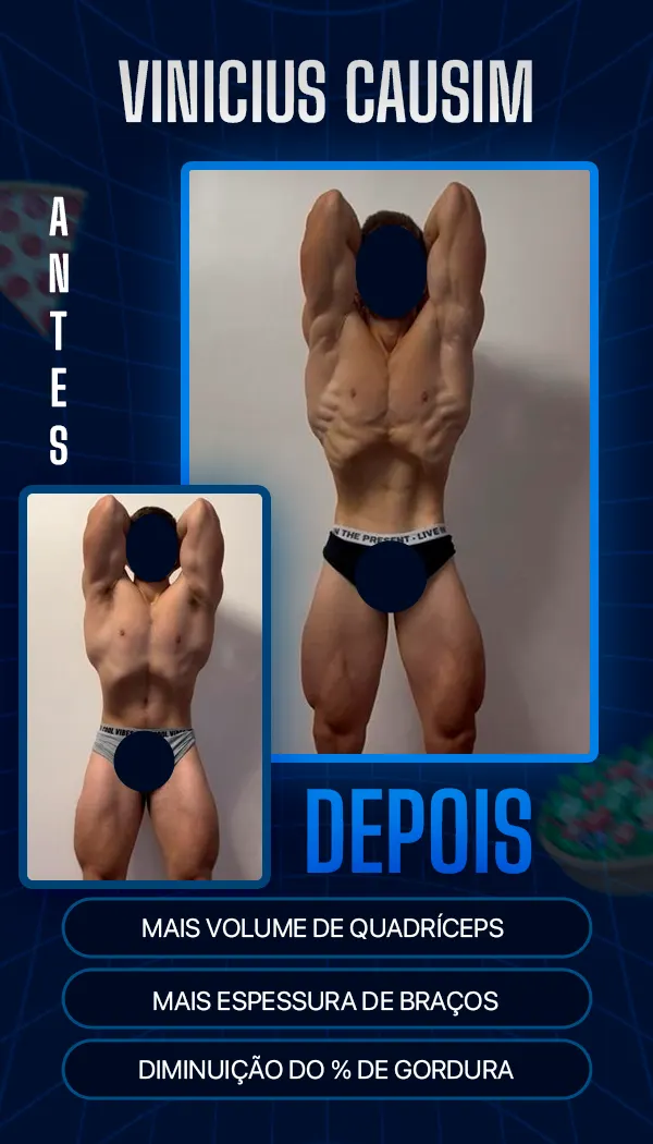 Antes e depois de aluno do BM Team
