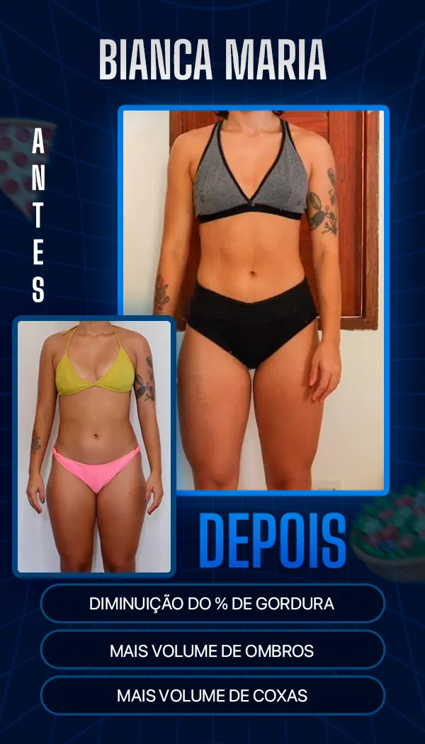 Antes e depois de aluno do BM Team